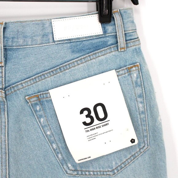 Re/Done | Shorts | Redone 7s High Rise Sim Fit Distressed Shorts Rigid ...